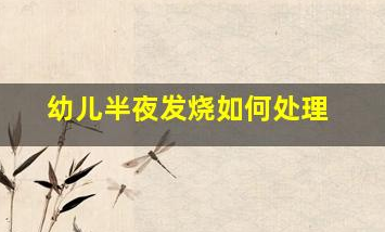 寶寶發(fā)燒夜間如何護理(幼兒半夜發(fā)燒如何處理)