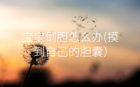 寶寶倒膽怎么辦(摸到自己的膽囊)