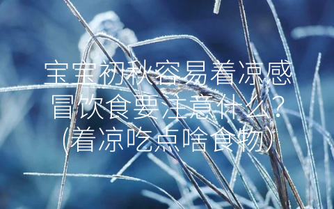 寶寶初秋容易著涼感冒飲食要注意什么?(著涼吃點啥食物)
