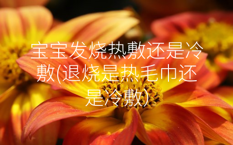 寶寶發(fā)燒熱敷還是冷敷(退燒是熱毛巾還是冷敷)