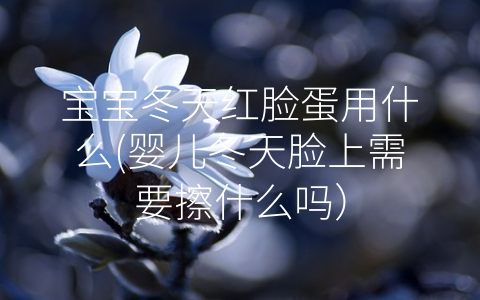 寶寶冬天紅臉蛋用什么(嬰兒冬天臉上需要擦什么嗎)