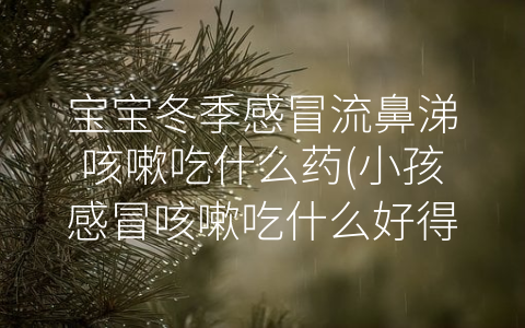 寶寶冬季感冒流鼻涕咳嗽吃什么藥(小孩感冒咳嗽吃什么好得快)