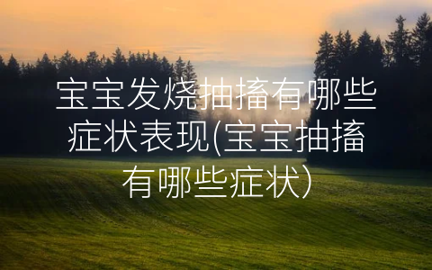 寶寶發(fā)燒抽搐有哪些癥狀表現(xiàn)(寶寶抽搐有哪些癥狀)